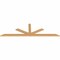 Ekena Millwork Saratoga Smooth Timber Gable Bracket, Western Red Cedar, 84"W x 24"H x 1 1/2"D x 3 1/2"F, 7/12 Pitch GBW084X24X0204SAR00SWR - alternate 5